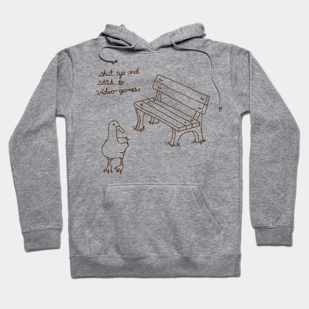 Shut Up and Stick to Games Hoodie by Duckfeed.tv Merch Store